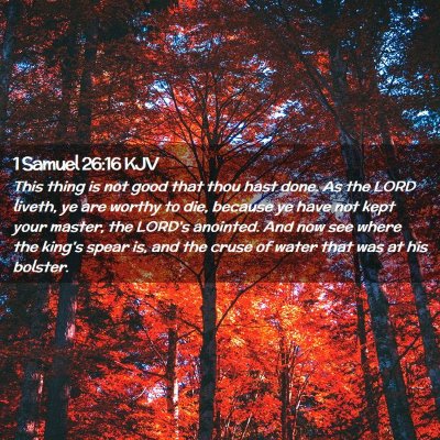 1 Samuel 26:16 KJV Free Bible Images