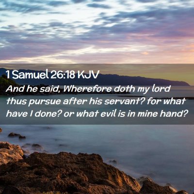 1 Samuel 26:18 KJV Free Bible Images