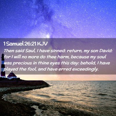 1 Samuel 26:21 KJV Free Bible Images