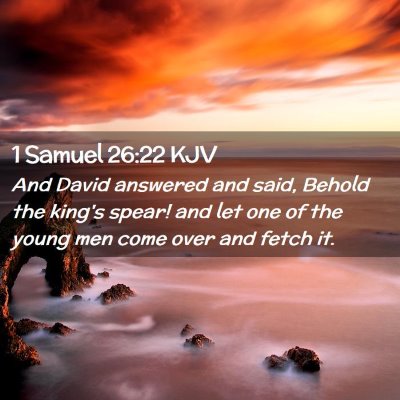 1 Samuel 26:22 KJV Free Bible Images