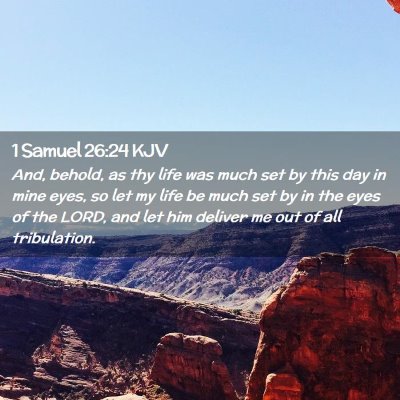 1 Samuel 26:24 KJV Free Bible Images