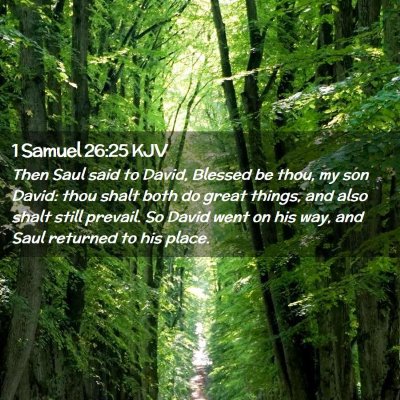 1 Samuel 26:25 KJV Free Bible Images