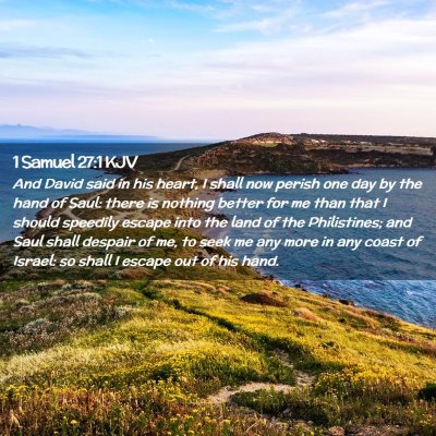 1 Samuel 27:1 KJV Free Bible Images