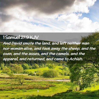 1 Samuel 27:9 KJV Free Bible Images