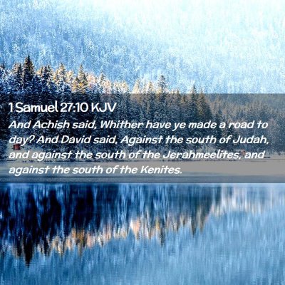 1 Samuel 27:10 KJV Free Bible Images