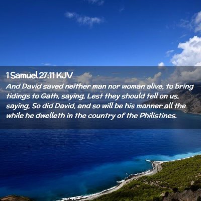 1 Samuel 27:11 KJV Free Bible Images