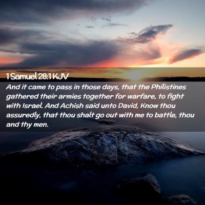 1 Samuel 28:1 KJV Free Bible Images