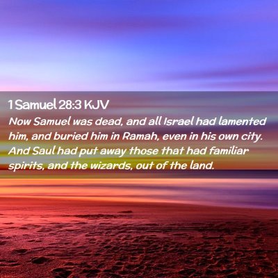 1 Samuel 28:3 KJV Free Bible Images