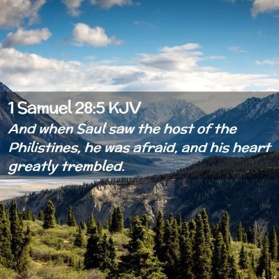 1 Samuel 28:5 KJV Free Bible Images