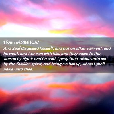 1 Samuel 28:8 KJV Free Bible Images