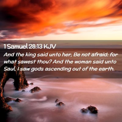 1 Samuel 28:13 KJV Free Bible Images