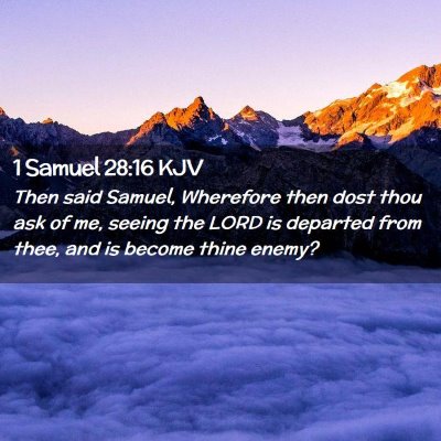 1 Samuel 28:16 KJV Free Bible Images