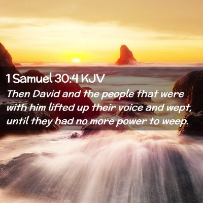 1 Samuel 30:4 KJV Free Bible Images