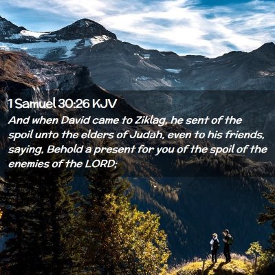 1 Samuel 30:26 KJV Free Bible Images