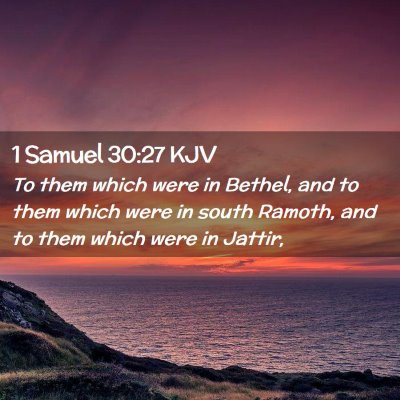 1 Samuel 30:27 KJV Free Bible Images