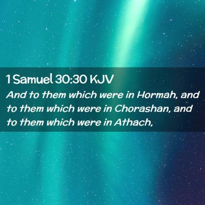 1 Samuel 30:30 KJV Free Bible Images