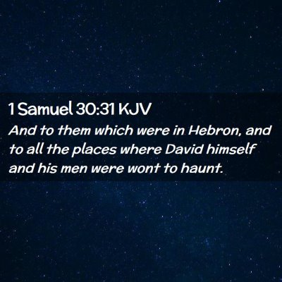 1 Samuel 30:31 KJV Free Bible Images