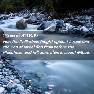 1 Samuel 31:1 KJV Free Bible Images