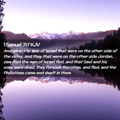 1 Samuel 31:7 KJV Free Bible Images