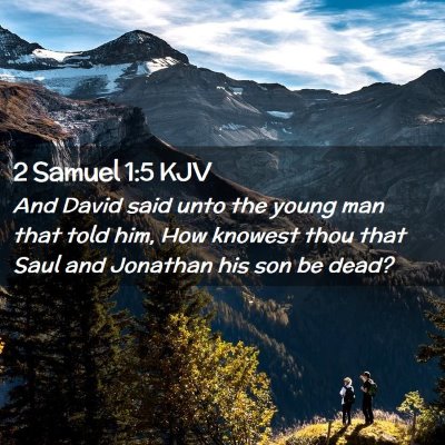 2 Samuel 1:5 KJV Free Bible Images