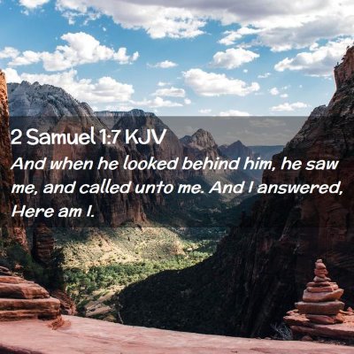 2 Samuel 1:7 KJV Free Bible Images