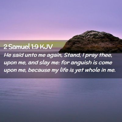 2 Samuel 1:9 KJV Free Bible Images