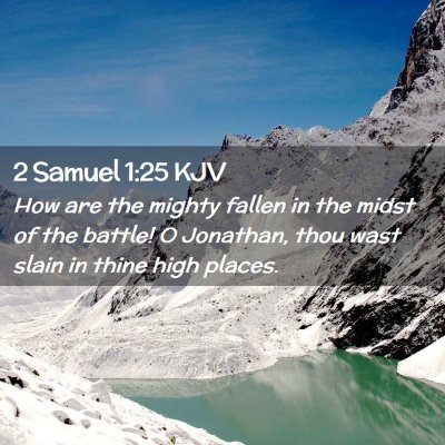 2 Samuel 1:25 KJV Free Bible Images