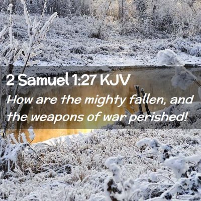 2 Samuel 1:27 KJV Free Bible Images