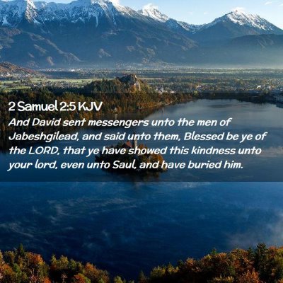 2 Samuel 2:5 KJV Free Bible Images