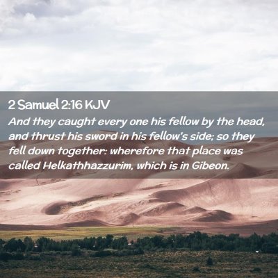 2 Samuel 2:16 KJV Free Bible Images