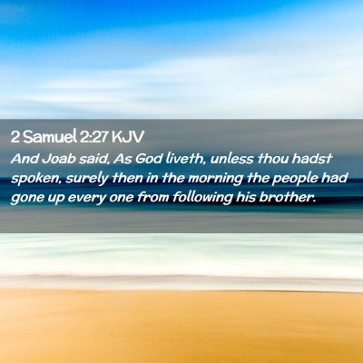 2 Samuel 2:27 KJV Free Bible Images