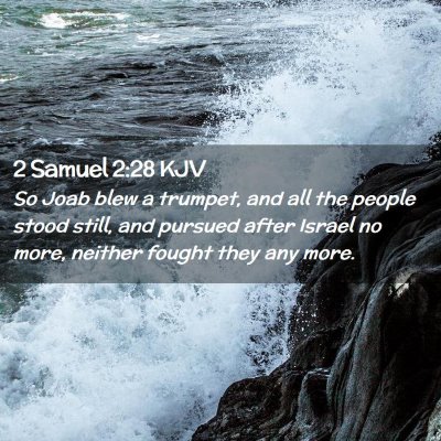 2 Samuel 2:28 KJV Free Bible Images