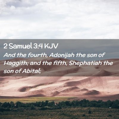 2 Samuel 3:4 KJV Free Bible Images