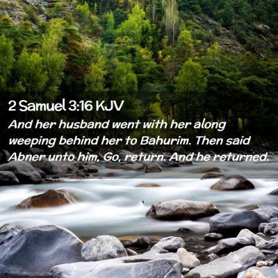 2 Samuel 3:16 KJV Free Bible Images