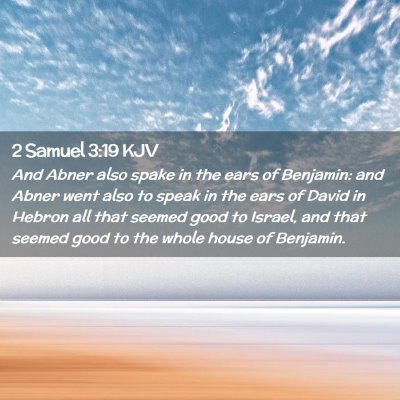 2 Samuel 3:19 KJV Free Bible Images