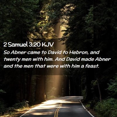 2 Samuel 3:20 KJV Free Bible Images