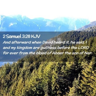 2 Samuel 3:28 KJV Free Bible Images