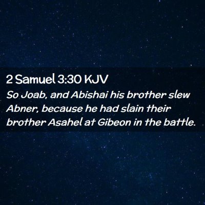 2 Samuel 3:30 KJV Free Bible Images