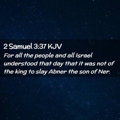 2 Samuel 3:37 KJV Free Bible Images