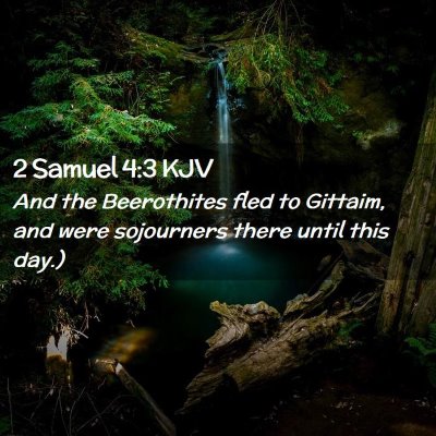 2 Samuel 4:3 KJV Free Bible Images