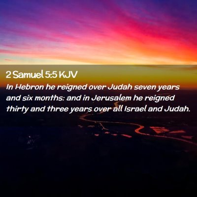 2 Samuel 5:5 KJV Free Bible Images