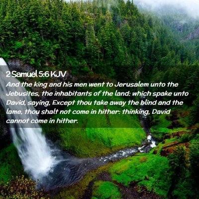 2 Samuel 5:6 KJV Free Bible Images