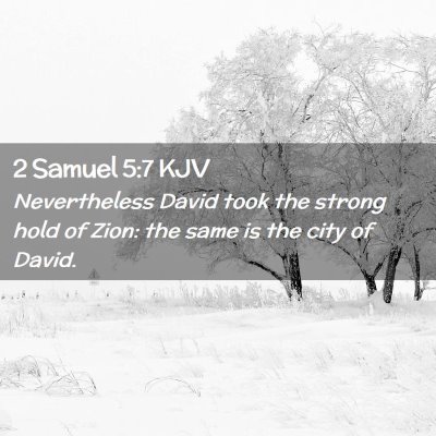 2 Samuel 5:7 KJV Free Bible Images