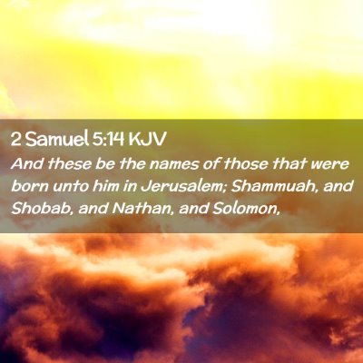 2 Samuel 5:14 KJV Free Bible Images