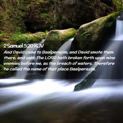 2 Samuel 5:20 KJV Free Bible Images