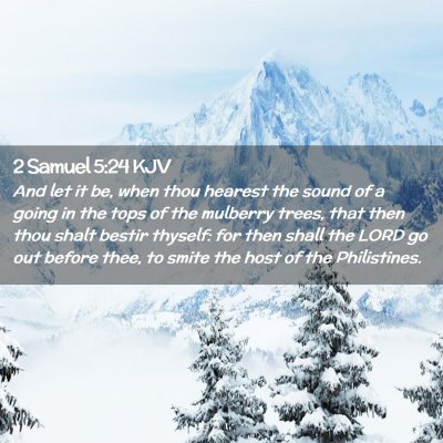 2 Samuel 5:24 KJV Free Bible Images