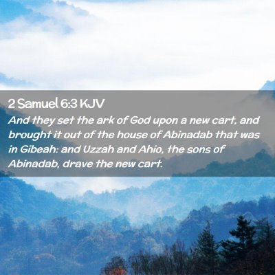 2 Samuel 6:3 KJV Free Bible Images