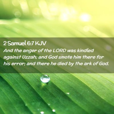 2 Samuel 6:7 KJV Free Bible Images