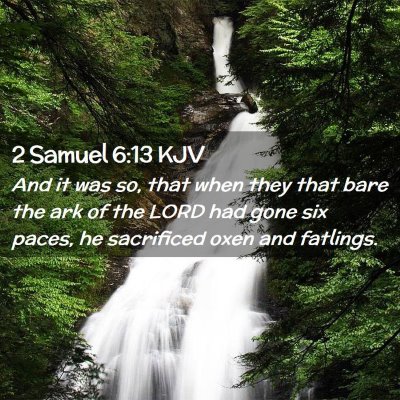 2 Samuel 6:13 KJV Free Bible Images