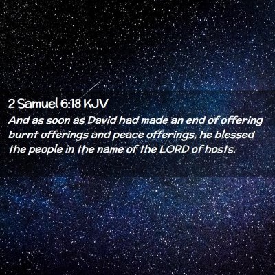 2 Samuel 6:18 KJV Free Bible Images